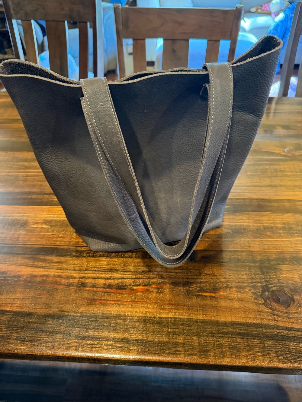 Duluth Trading Lifetime Leather Tote
